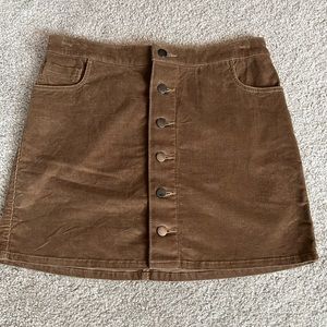 Express Corduroy Mini Skirt
